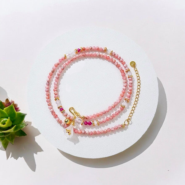 Natural Rhodochrosite Bracelet Necklace #2024G10014