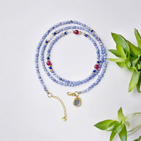 Tanzanite Faceted Bracelet Necklace #2024G10005