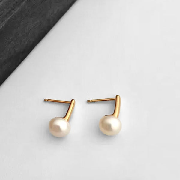 Note Pearl Earrings  #10107E2502